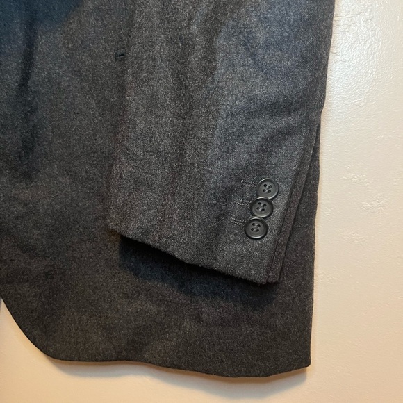 Giorgio Armani Classico Charcoal Gray Black Men's Wool & Cashmere Blazer 44R - Picture 6 of 16